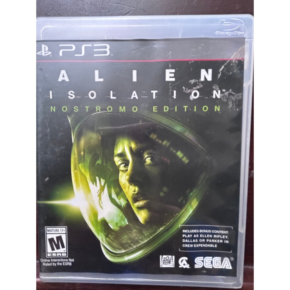 Alien Isolation Nostromo Edition Sony PS3 PlayStation 3 Survival Horror SEGA